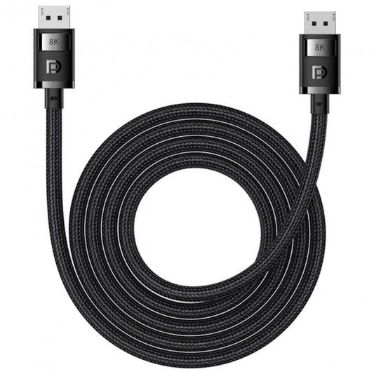 Дата кабель Baseus High Definition DP 8K to DP 8K (2m) (B00633706111-02) Cluster Black - изображение 1
