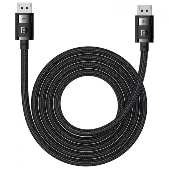 Дата кабель Baseus High Definition DP 8K to DP 8K (2m) (B00633706111-02) Cluster Black