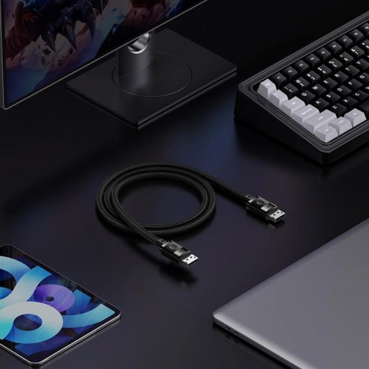 Дата кабель Baseus High Definition DP 8K to DP 8K (2m) (B00633706111-02) Cluster Black - изображение 7