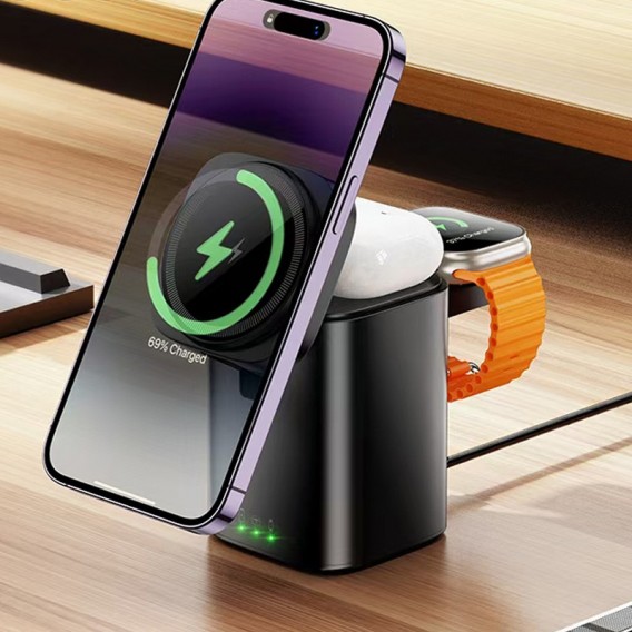 БЗП Hoco CQ20 Clever 3in1 15W Black