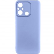 Чехол TPU GETMAN Liquid Silk Full Camera для Xiaomi Redmi 12C Сиреневый / Light purple
