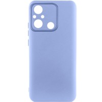 Чехол TPU GETMAN Liquid Silk Full Camera для Xiaomi Redmi 12C Сиреневый / Light purple