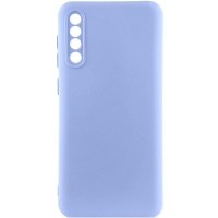 Чехол TPU GETMAN Liquid Silk Full Camera для Samsung Galaxy A50 (A505F) / A50s / A30s Сиреневый / Light purple