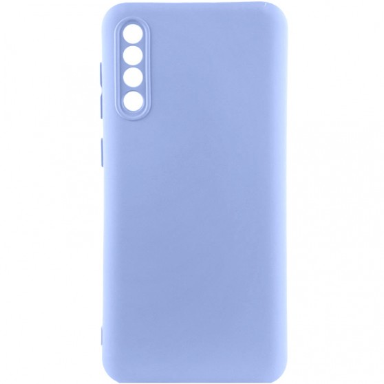 Чехол TPU GETMAN Liquid Silk Full Camera для Samsung Galaxy A50 (A505F) / A50s / A30s Сиреневый / Light purple