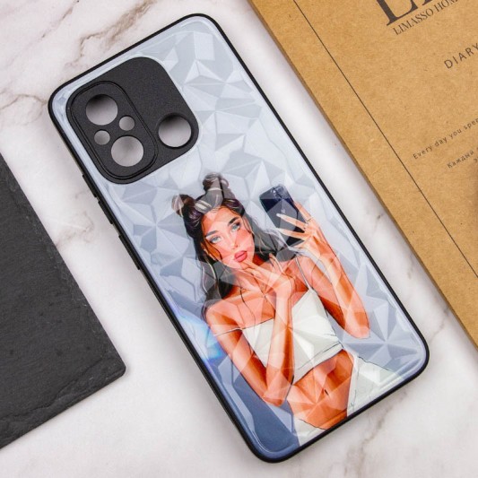 TPU+PC чохол Prisma Ladies для Xiaomi Redmi 12C / Poco C55 Black in White - зображення 3 