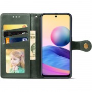 Шкіряний чохол-книжка GETMAN Gallant (PU) для Xiaomi Redmi 10C Зелений