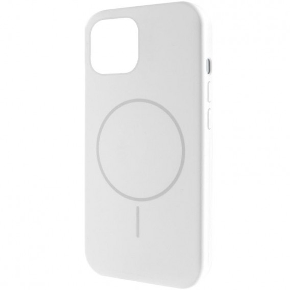 Чохол Silicone Case Full Protective (AA) NO LOGO with MagSafe для Apple iPhone 11 (6.1") Білий / White
