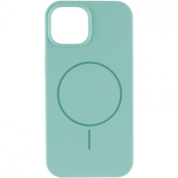 Чохол Silicone Case Full Protective (AA) NO LOGO with MagSafe для Apple iPhone 11 (6.1") Бірюзовий / Light Turquoise