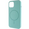 Чохол Silicone Case Full Protective (AA) NO LOGO with MagSafe для Apple iPhone 11 (6.1") Бірюзовий / Marine Green