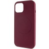 Чохол Silicone Case Full Protective (AA) NO LOGO with MagSafe для Apple iPhone 11 (6.1") Бордовий / Plum