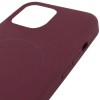 Чохол Silicone Case Full Protective (AA) NO LOGO with MagSafe для Apple iPhone 11 (6.1") Бордовий / Plum