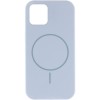 Чохол Silicone Case Full Protective (AA) NO LOGO with MagSafe для Apple iPhone 11 (6.1") Блакитний / Lilac Blue