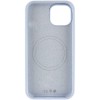 Чохол Silicone Case Full Protective (AA) NO LOGO with MagSafe для Apple iPhone 11 (6.1") Блакитний / Lilac Blue
