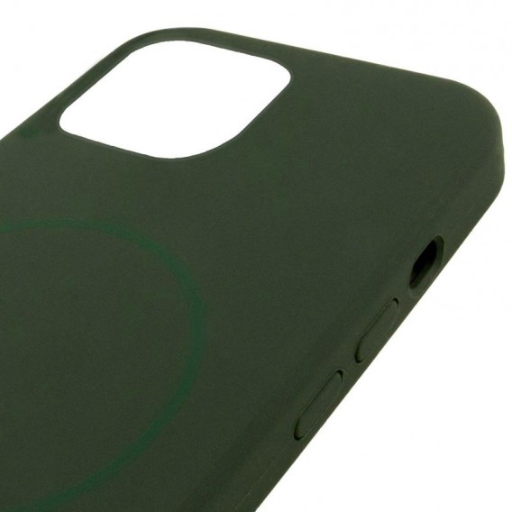 Чохол Silicone Case Full Protective (AA) NO LOGO with MagSafe для Apple iPhone 11 (6.1") Зелений / Cyprus Green