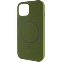 Чохол Silicone Case Full Protective (AA) NO LOGO with MagSafe для Apple iPhone 11 (6.1") Зелений / Dark Olive