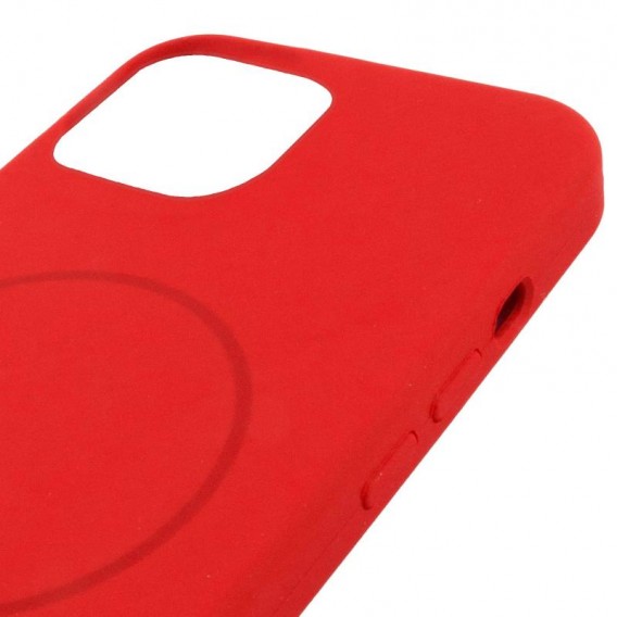 Чохол Silicone Case Full Protective (AA) NO LOGO with MagSafe для Apple iPhone 11 (6.1") Червоний / Red