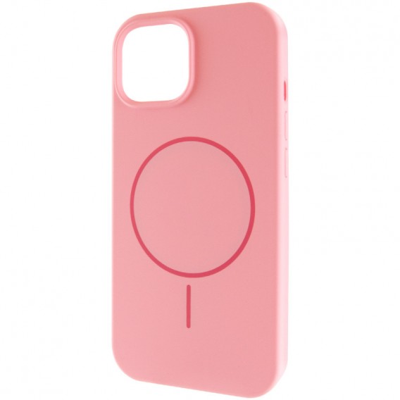Чохол Silicone Case Full Protective (AA) NO LOGO with MagSafe для Apple iPhone 11 (6.1") Рожевий / Light pink