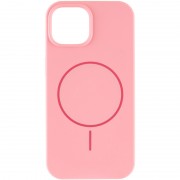 Чохол Silicone Case Full Protective (AA) NO LOGO with MagSafe для Apple iPhone 11 (6.1") Рожевий / Light pink