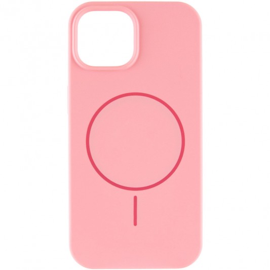 Чохол Silicone Case Full Protective (AA) NO LOGO with MagSafe для Apple iPhone 11 (6.1") Рожевий / Light pink - зображення 1 