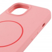 Чохол Silicone Case Full Protective (AA) NO LOGO with MagSafe для Apple iPhone 11 (6.1") Рожевий / Light pink