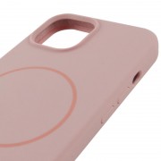 Чохол Silicone Case Full Protective (AA) NO LOGO with MagSafe для Apple iPhone 11 (6.1") Рожевий / Pink Sand