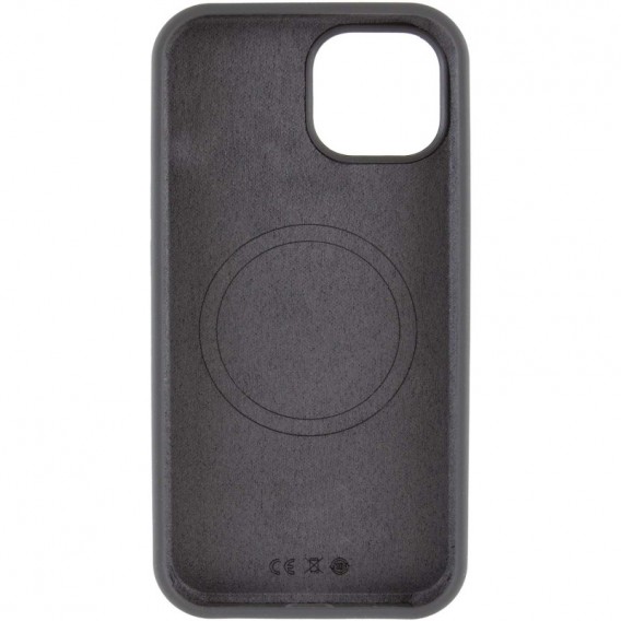 Чохол Silicone Case Full Protective (AA) NO LOGO with MagSafe для Apple iPhone 11 (6.1") Сірий / Dark Gray