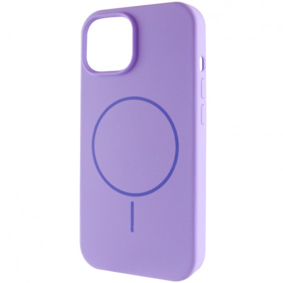 Чохол Silicone Case Full Protective (AA) NO LOGO with MagSafe для Apple iPhone 11 (6.1") Бузковий / Dasheen
