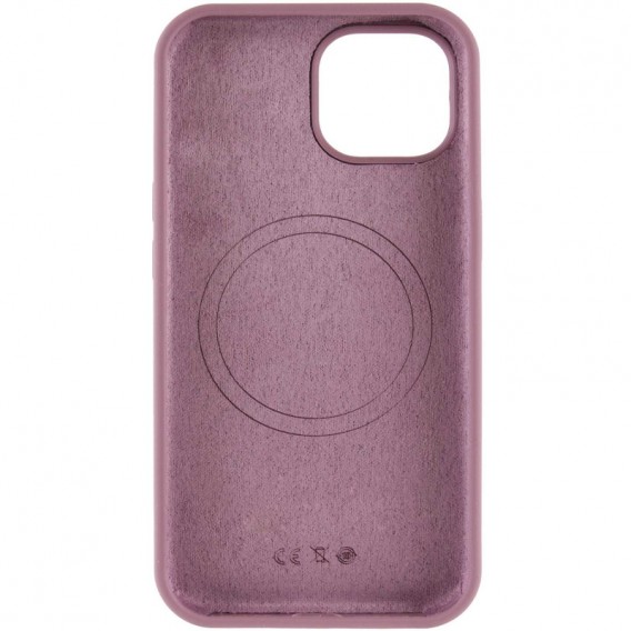Чохол Silicone Case Full Protective (AA) NO LOGO with MagSafe для Apple iPhone 13 (6.1") Ліловий / Lilac Pride
