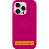 Чохол Silicone Case Full Protective (AA) NO LOGO with MagSafe для Apple iPhone 13 (6.1") Малиновий / Dragon Fruit