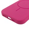 Чохол Silicone Case Full Protective (AA) NO LOGO with MagSafe для Apple iPhone 13 (6.1") Малиновий / Dragon Fruit