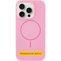 Чохол Silicone Case Full Protective (AA) NO LOGO with MagSafe для Apple iPhone 13 (6.1") Рожевий / Light pink