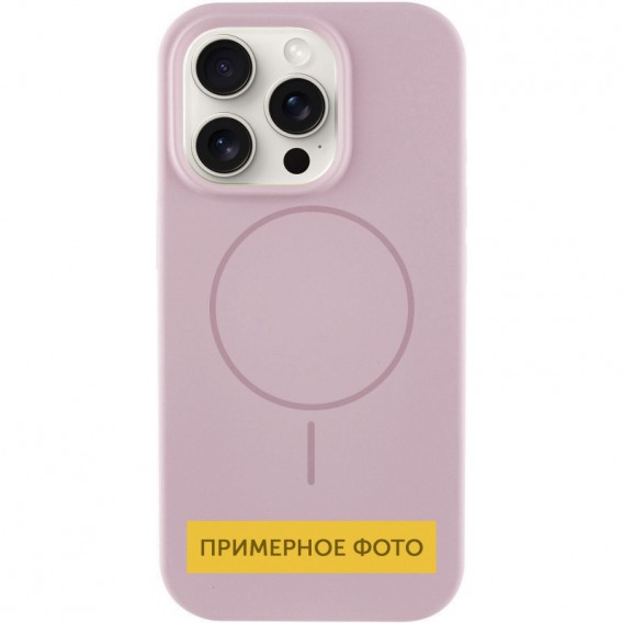 Чохол Silicone Case Full Protective (AA) NO LOGO with MagSafe для Apple iPhone 13 (6.1") Рожевий / Pink Sand