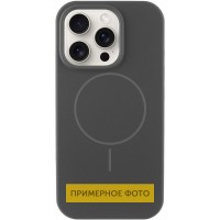 Чохол Silicone Case Full Protective (AA) NO LOGO with MagSafe для Apple iPhone 13 (6.1") Сірий / Dark Gray