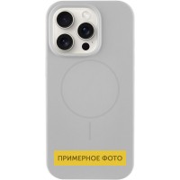 Чохол Silicone Case Full Protective (AA) NO LOGO with MagSafe для Apple iPhone 13 (6.1") Сірий / Light Grey