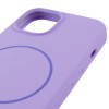 Чохол Silicone Case Full Protective (AA) NO LOGO with MagSafe для Apple iPhone 13 (6.1") Бузковий / Dasheen