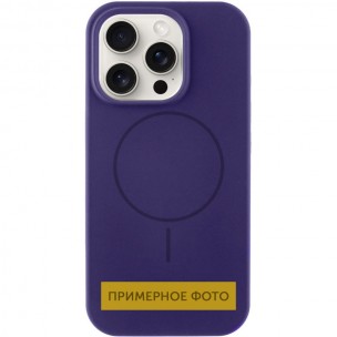 Чохол Silicone Case Full Protective (AA) NO LOGO with MagSafe для Apple iPhone 13 (6.1") Фіолетовий / Elderberry