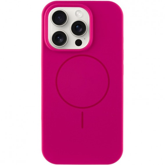 Чохол Silicone Case Full Protective (AA) NO LOGO with MagSafe для Apple iPhone 13 Pro (6.1") Малиновий / Dragon Fruit