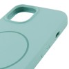 Чохол Silicone Case Full Protective (AA) NO LOGO with MagSafe для Apple iPhone 15 (6.1") Бірюзовий / Light Turquoise