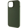Чохол Silicone Case Full Protective (AA) NO LOGO with MagSafe для Apple iPhone 15 (6.1") Зелений / Cyprus Green