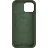 Чохол Silicone Case Full Protective (AA) NO LOGO with MagSafe для Apple iPhone 15 (6.1") Зелений / Cyprus Green