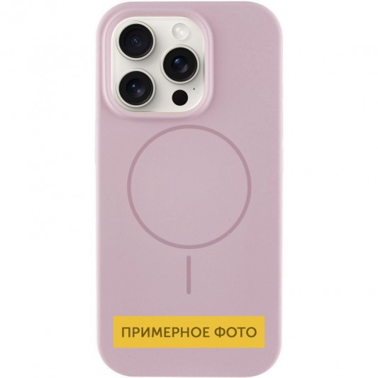 Чохол Silicone Case Full Protective (AA) NO LOGO with MagSafe для Apple iPhone 15 (6.1") Рожевий / Pink Sand