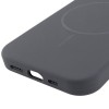 Чохол Silicone Case Full Protective (AA) NO LOGO with MagSafe для Apple iPhone 15 (6.1") Сірий / Dark Gray