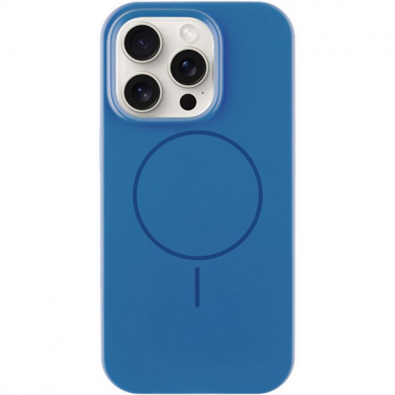 Чохол Silicone Case Full Protective (AA) NO LOGO with MagSafe для Apple iPhone 16 Pro (6.3") Синій / Denim Blue