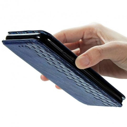 Шкіряний чохол-книжка GETMAN Cubic (PU) для Xiaomi Redmi 9 Синій - зображення 2 