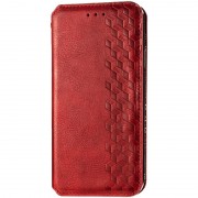 Шкіряний чохол-книжка GETMAN Cubic (PU) для Xiaomi Redmi 9 Червоний