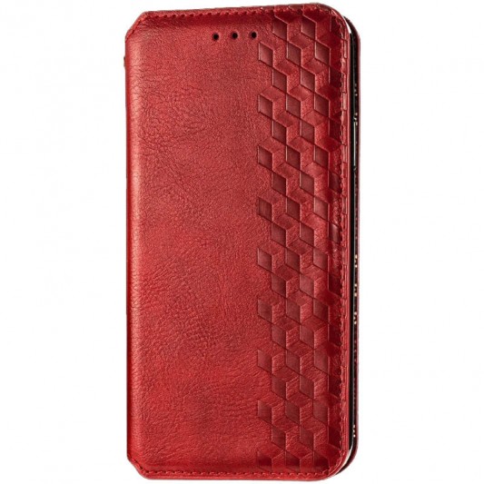 Шкіряний чохол-книжка GETMAN Cubic (PU) для Xiaomi Redmi 9 Червоний