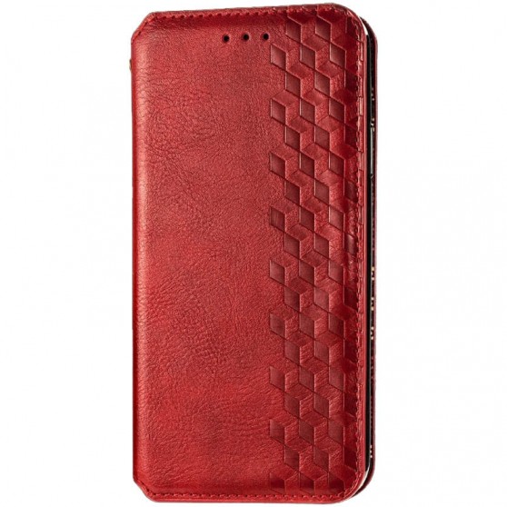 Шкіряний чохол-книжка GETMAN Cubic (PU) для Xiaomi Redmi 9 Червоний