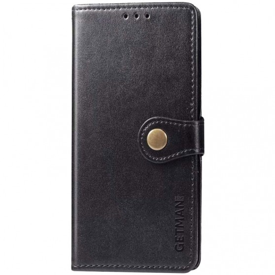 Шкіряний чохол-книжка GETMAN Gallant (PU) для Xiaomi Redmi 9 Чорний