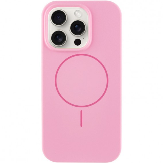 Чохол Silicone Case Full Protective (AA) NO LOGO with MagSafe для Apple iPhone 14 Pro Max (6.7") Рожевий / Light pink
