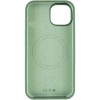 Чохол Silicone Case Full Protective (AA) NO LOGO with MagSafe для Apple iPhone 14 (6.1") Зелений / Pine green
